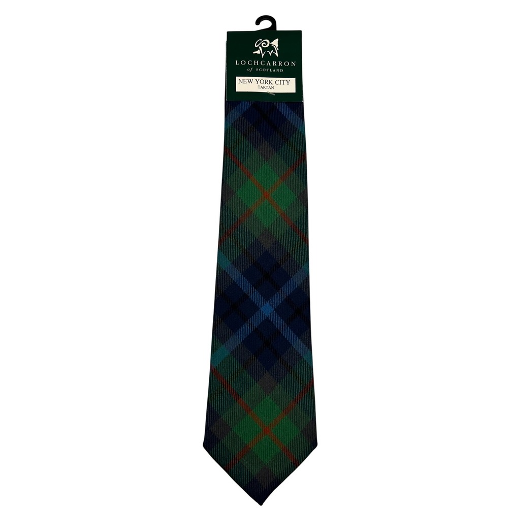 Lochcarron of Scotland New York City Tartan Tie Mens 100% Wool Made in Scotland